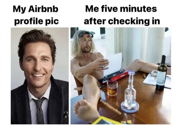 My Airbnb profile pic